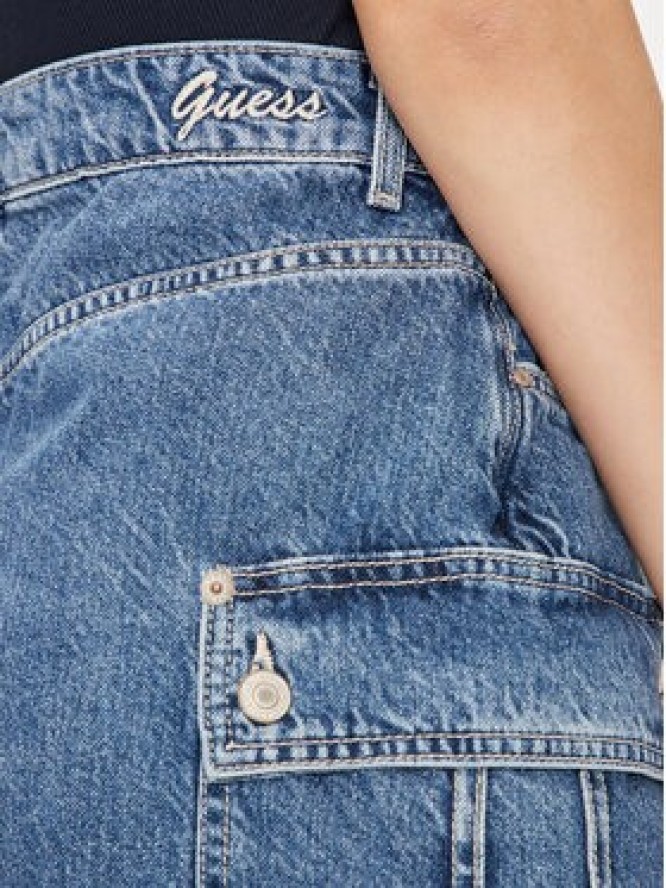 Guess Spódnica jeansowa W4YD52 D5B65 Niebieski Regular Fit