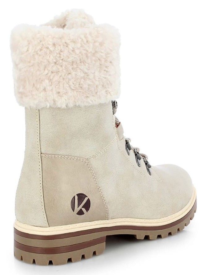 Kimberfeel Kozaki zimowe "Thea" w kolorze kremowym rozmiar: 37