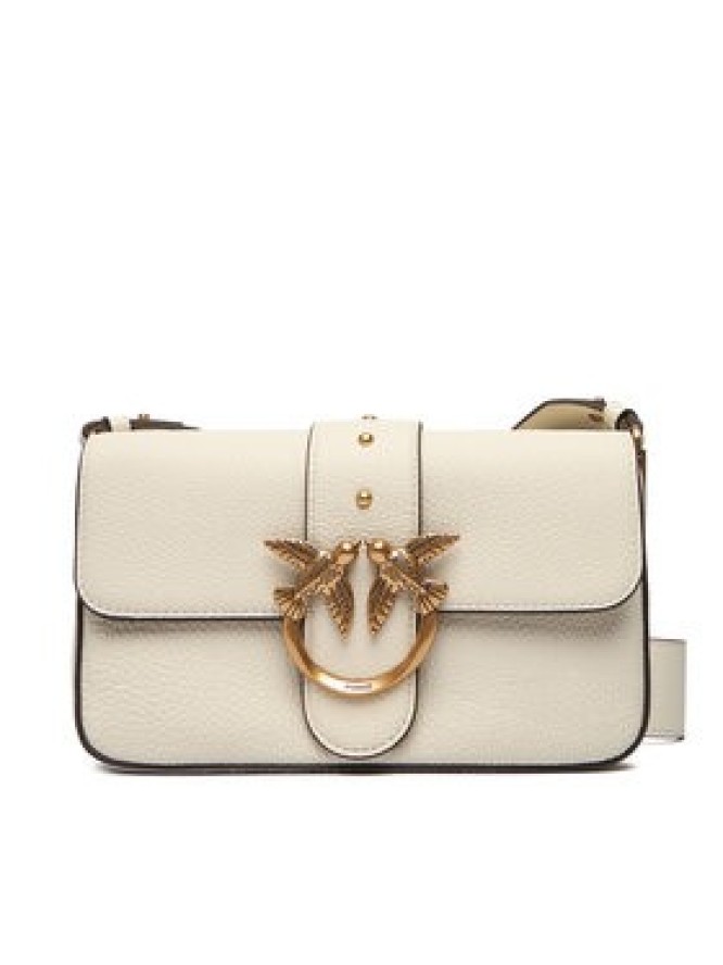 PINKO Torebka Love One Mini Slouchy Fl Al 25-26 104340 A2OX Écru