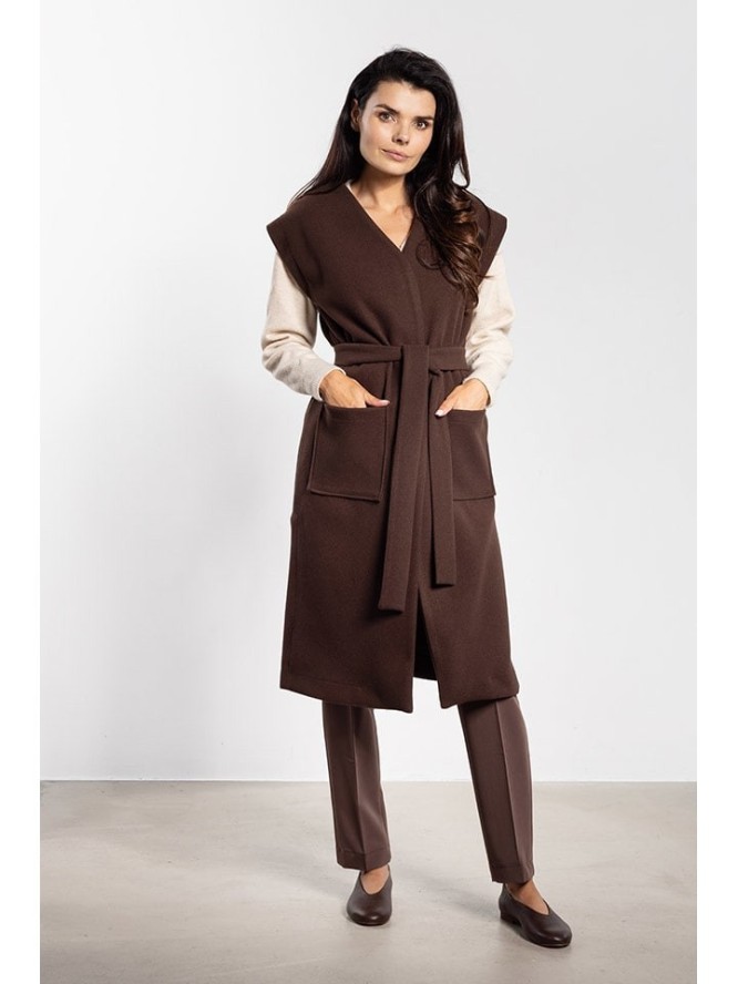 Awama Kamizelka w kolorze brązowym rozmiar: XL