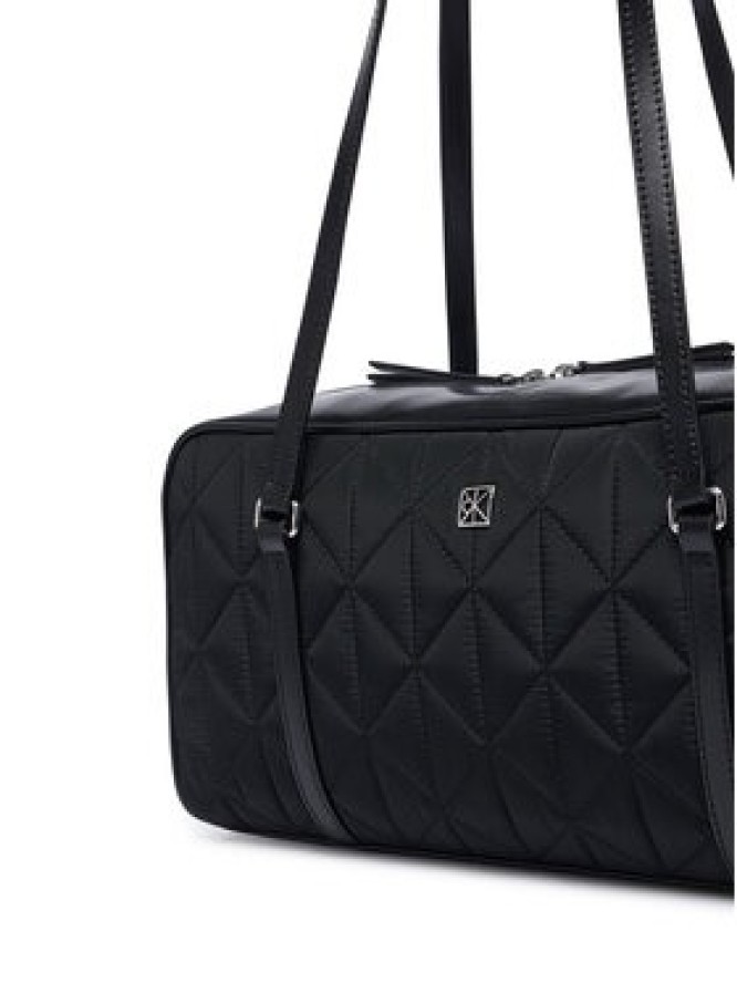Calvin Klein Torebka Quilted Nylon 2X Strap Camerabag LV04F3651G Czarny