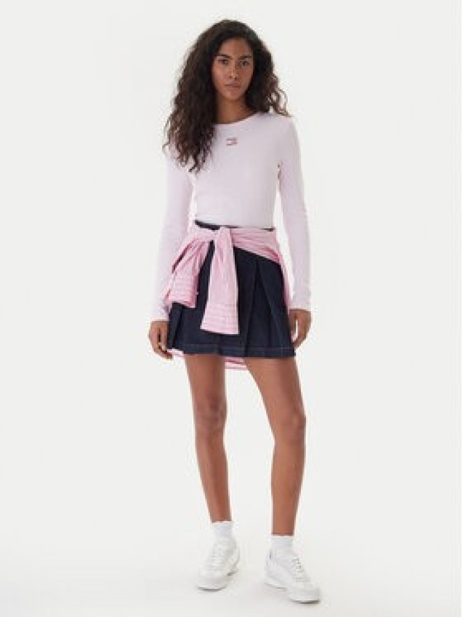 Tommy Jeans Bluzka DW0DW20178 Różowy Slim Fit