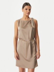 HUGO Sukienka koktajlowa Koberi 50566963 Brązowy jasny Regular Fit