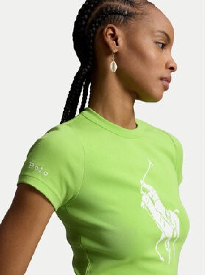 Polo Ralph Lauren T-Shirt 211A96259004 Zielony jasny Slim Fit
