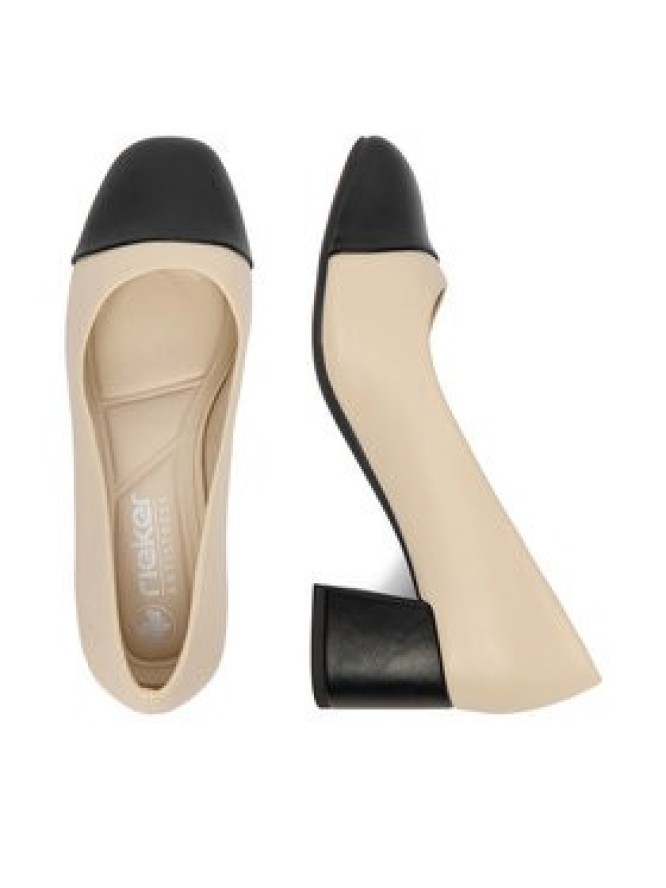 Rieker Czółenka 44760-60 Beżowy