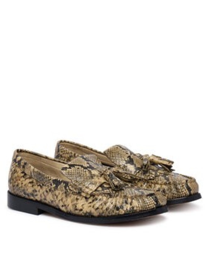 Tommy Hilfiger Mokasyny Th Loafer Tassel Snake FW0FW09500 Beżowy