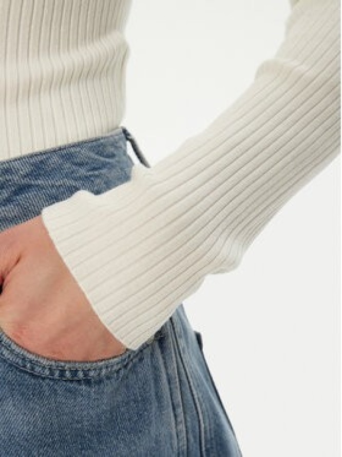 JJXX Sweter Jodi 12250072 Biały Slim Fit