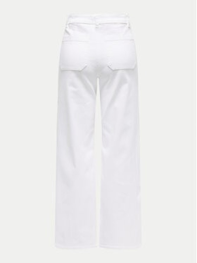 JDY Jeansy Iris 15341269 Biały Wide Leg