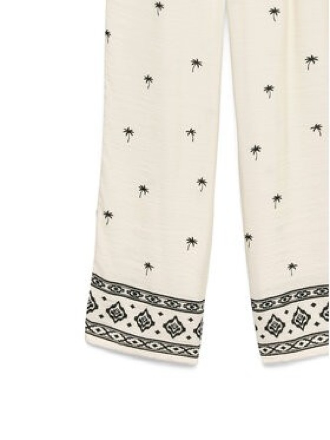 Vero Moda Spodnie materiałowe Kai 10345546 Kremowy Regular Fit
