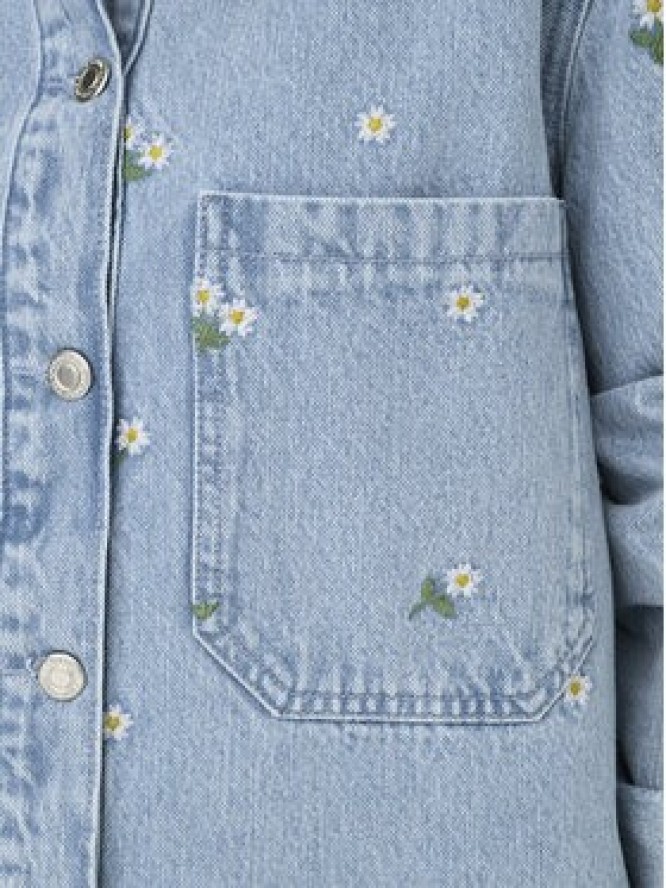 ONLY Koszula jeansowa Cassie 15349520 Niebieski Oversize