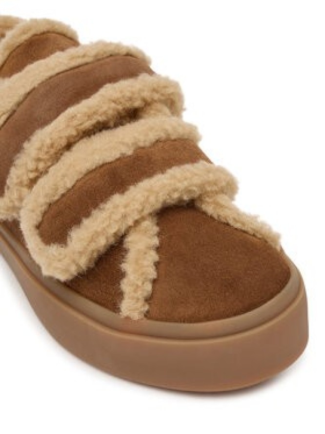Inuikii Sneakersy Lila Shearling Low Velcro 1001.001.0561.150 Brązowy