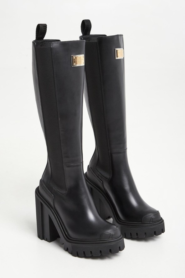 Kozaki skórzane DOLCE & GABBANA