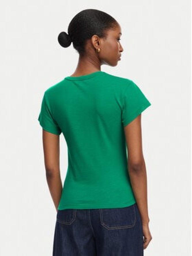 Tommy Hilfiger T-Shirt WW0WW48702 Zielony Slim Fit