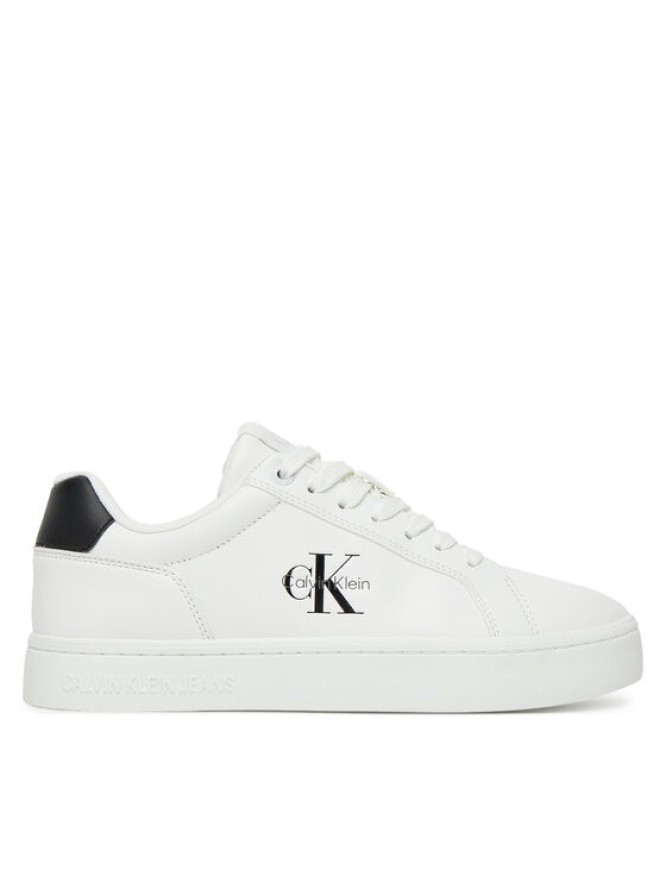 Calvin Klein Jeans Sneakersy Classic Cupsole Mono Lth Wn YW0YW01902 Biały