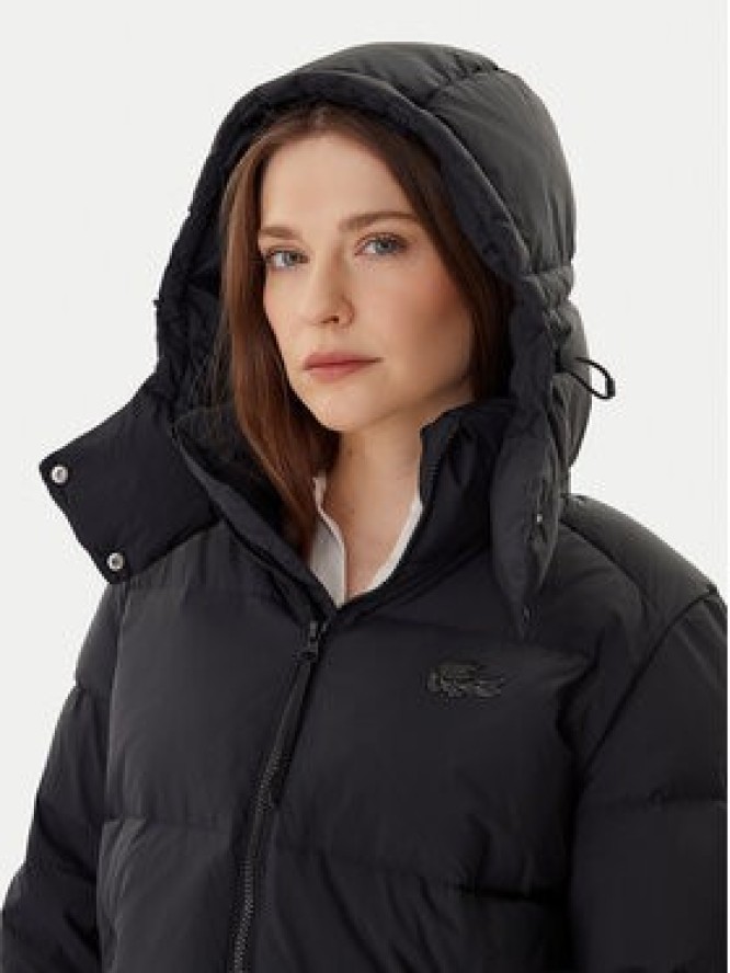 Lacoste Kurtka puchowa BF3262 Czarny Relaxed Fit
