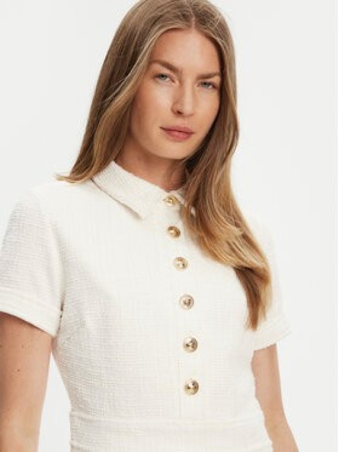 Guess Sukienka dzianinowa W5YK18 KCXO2 Écru Regular Fit