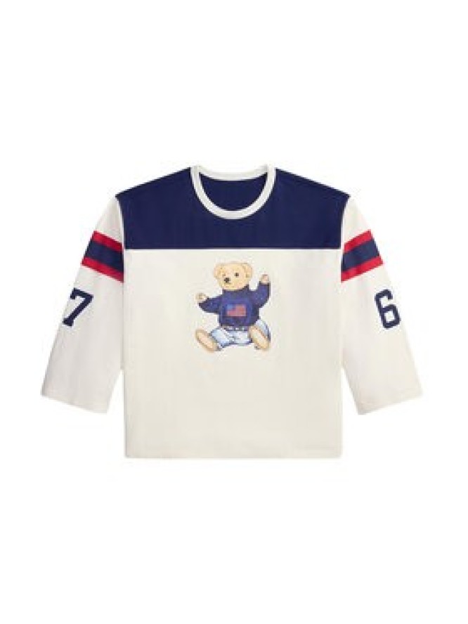 Polo Ralph Lauren Bluzka 211A12714001 Kremowy Oversize