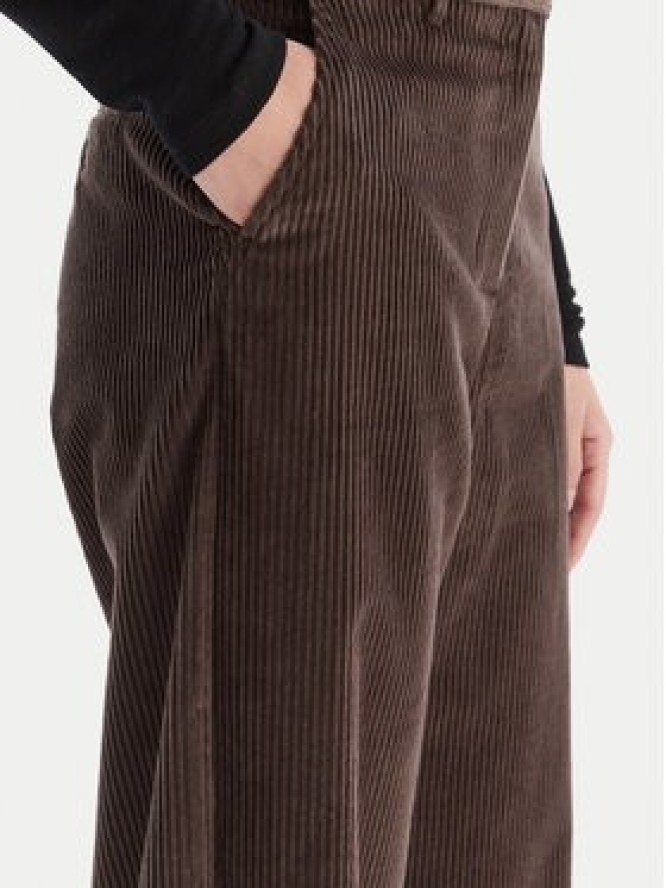 Weekend Max Mara Spodnie materiałowe Tania 2525136092 Brązowy Wide Leg