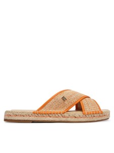 Tommy Hilfiger Espadryle Monogram Espadrille FW0FW09139 Pomarańczowy