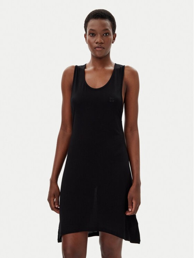 HUGO Sukienka letnia Beach 50540333 Czarny Relaxed Fit