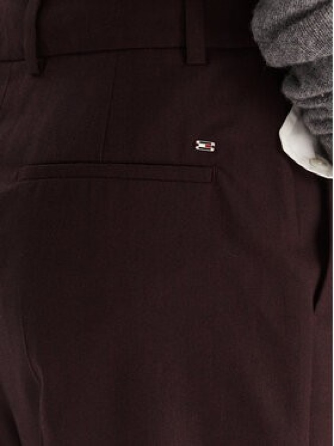 Tommy Hilfiger Spodnie materiałowe WW0WW48358 Bordowy Relaxed Fit