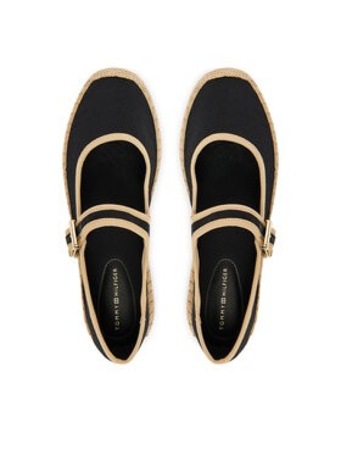 Tommy Hilfiger Espadryle Buckle Maryjane Espadrille FW0FW09239 Czarny