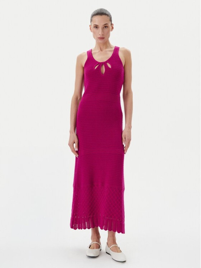 TWINSET Sukienka letnia 251LB3EBB Różowy Regular Fit