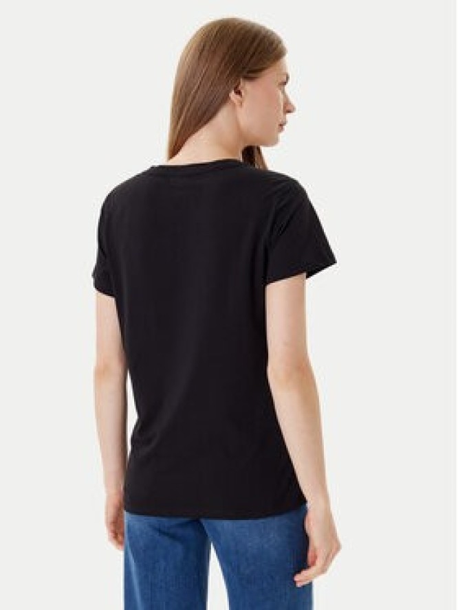 Liu Jo Sport T-Shirt TF5275 JS923 Czarny Regular Fit