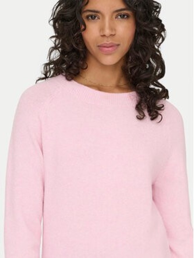 ONLY Sweter Rica 15204279 Różowy Regular Fit
