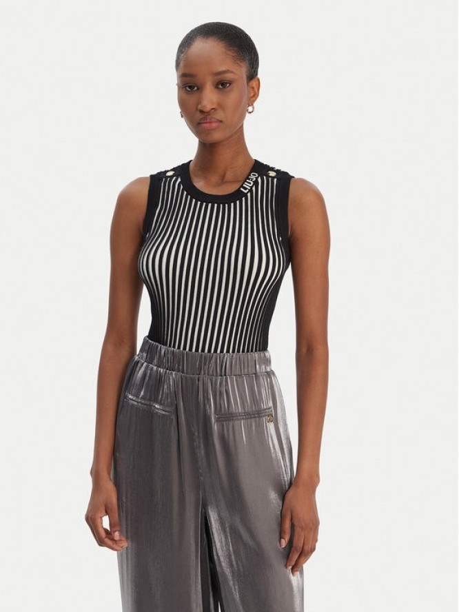 Liu Jo Sport Sweter TA6064 MS55N Czarny Regular Fit