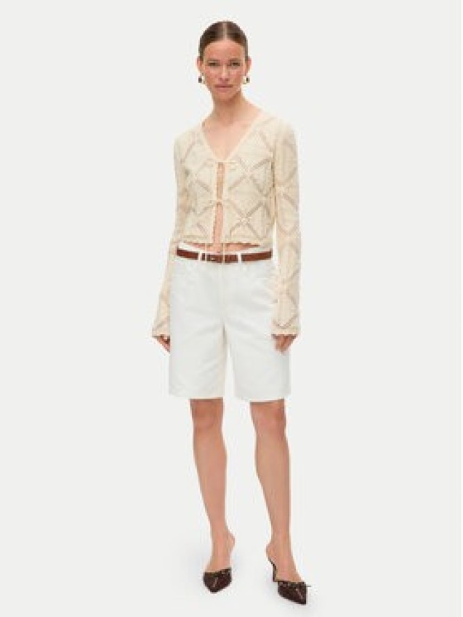 Vero Moda Kardigan Lola 10337188 Beżowy Regular Fit