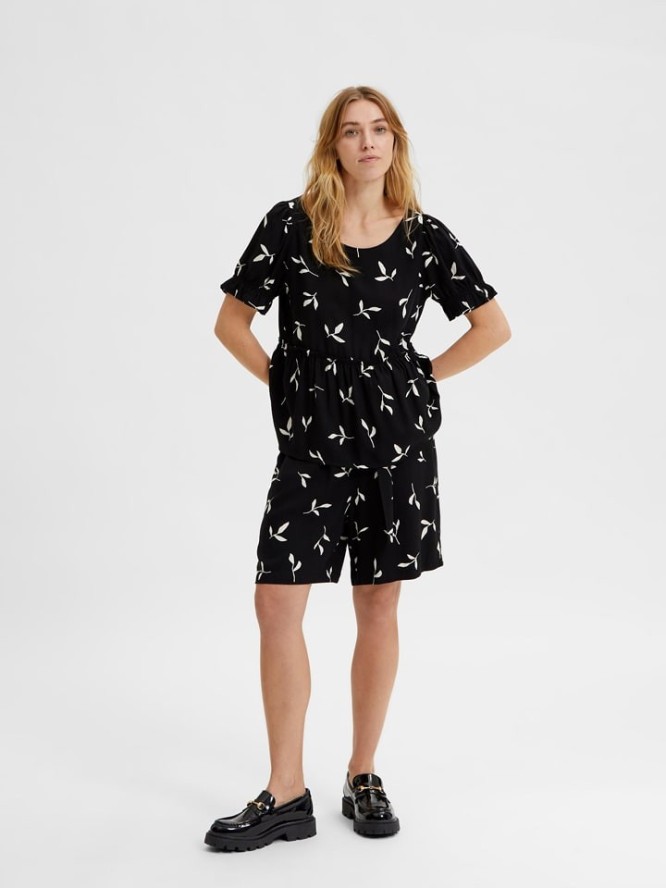 SELECTED FEMME Bluzka "Ilva" w kolorze czarnym rozmiar: 36