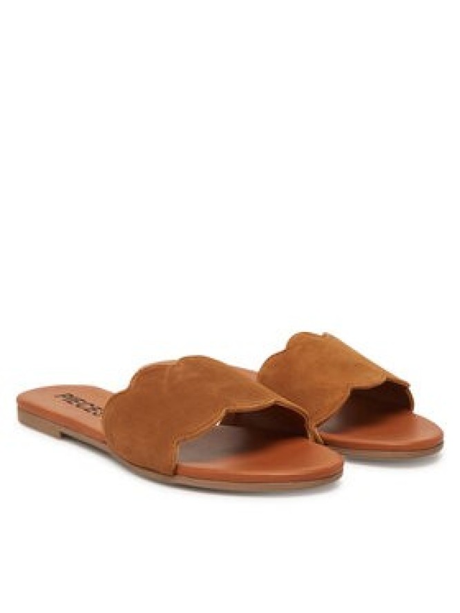 Pieces Klapki 17156838 Brązowy