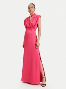 ACCESS FASHION Sukienka wieczorowa 63-3309-122 Koralowy Regular Fit
