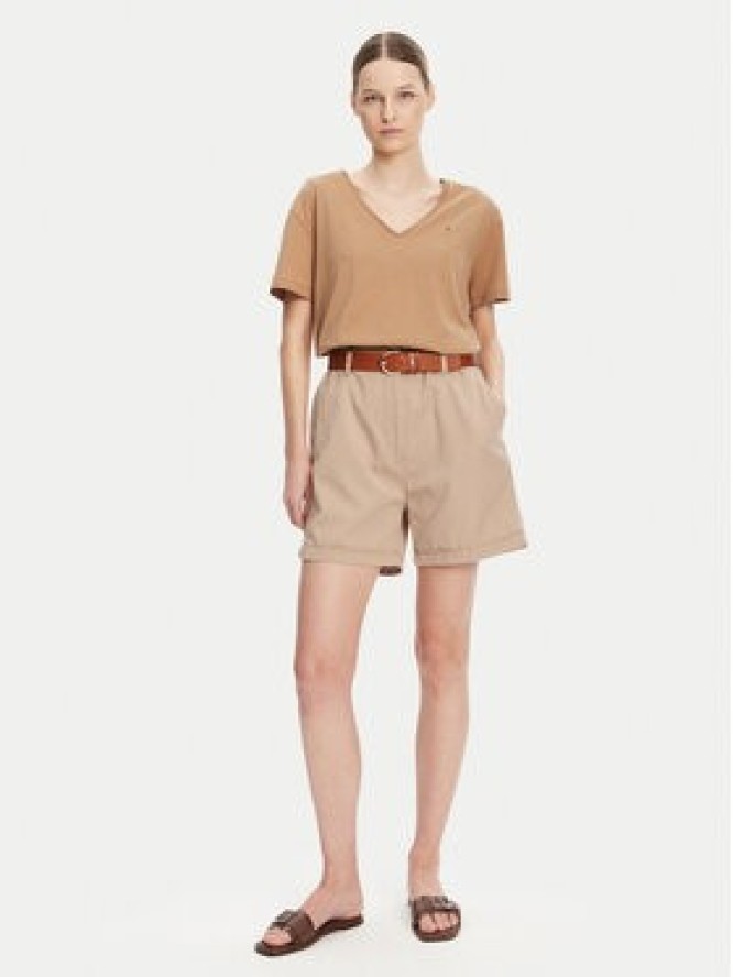 Tommy Hilfiger T-Shirt WW0WW43901 Beżowy Relaxed Fit