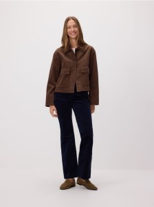 Sztruksowe spodnie - granatowy