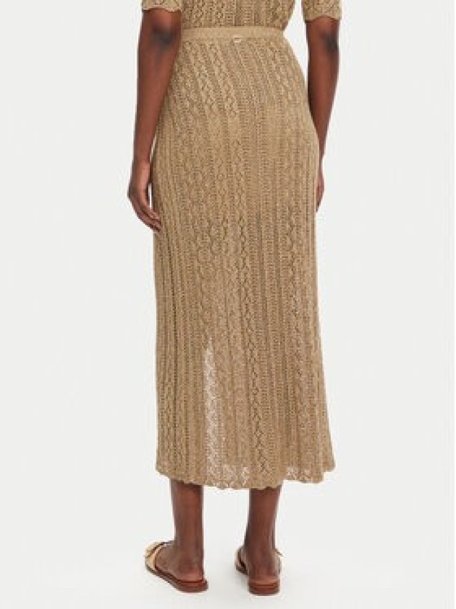 TWINSET Spódnica midi 251TT3192 Beżowy Slim Fit