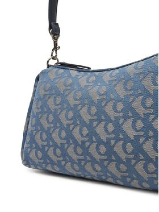 Calvin Klein Jeans Torebka Ckj Monogram Drop Sm Shoulder Ba LV04K3142G Niebieski