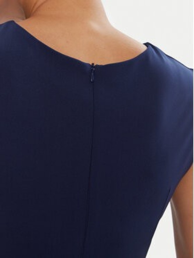 Rinascimento Sukienka koktajlowa CFC0125332003 Granatowy Slim Fit