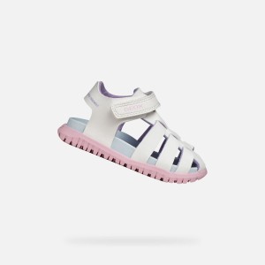 Sandały GEOX B SANDAL FUSBETTO GI Biały