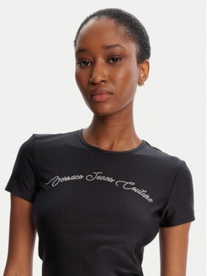Versace Jeans Couture T-Shirt 79HAH6A2 N0008 Czarny Slim Fit