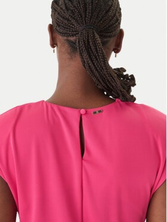 Fracomina Sukienka koktajlowa FS26SD2008W62601 Różowy Slim Fit