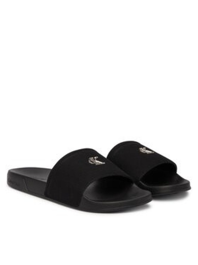 Calvin Klein Klapki Nemo - Canvas Signature Logo Sliders HW0HW02960 Czarny