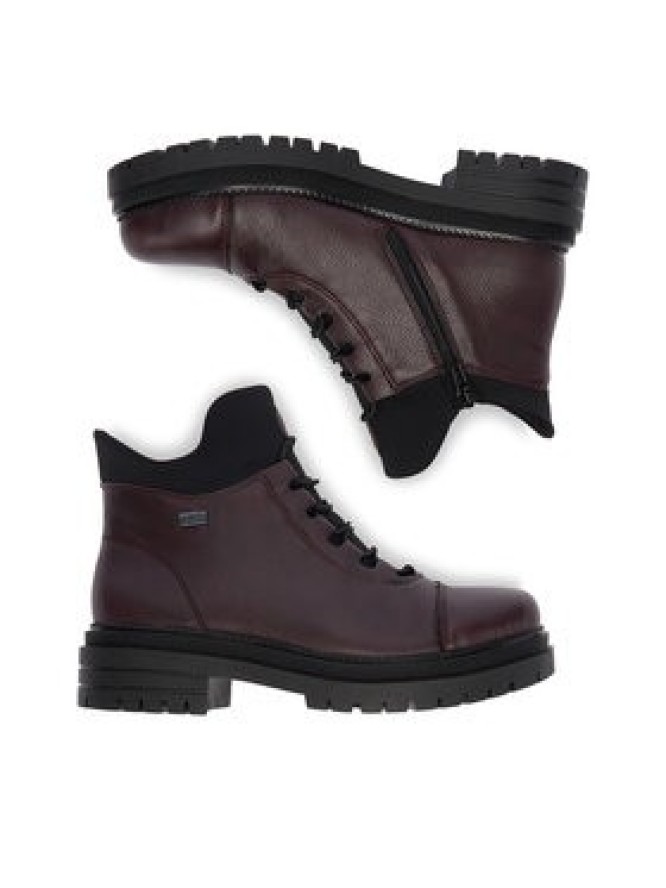 Rieker Trzewiki Y3163-35 Bordowy