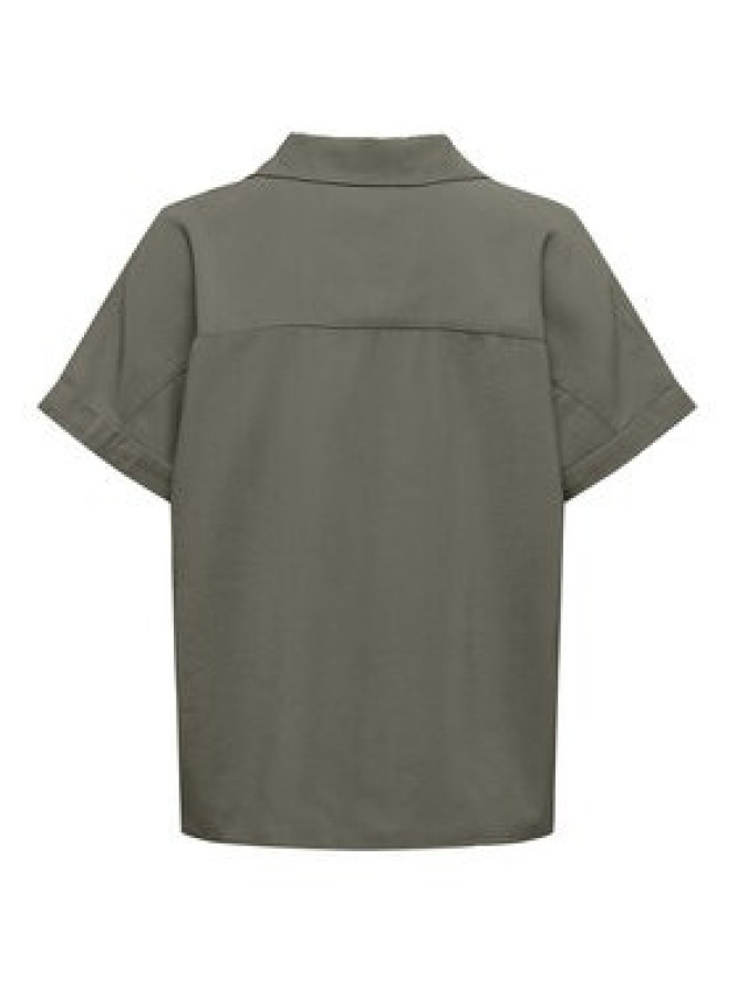 ONLY Polo Aris 15364279 Zielony Loose Fit