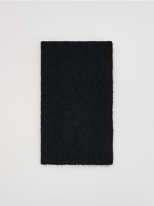 Szalik z dodatkiem wełny - czarny
