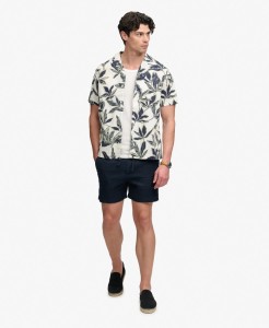 superdry Koszula Cabana Poolside krótki rękaw z bawełny organicznej