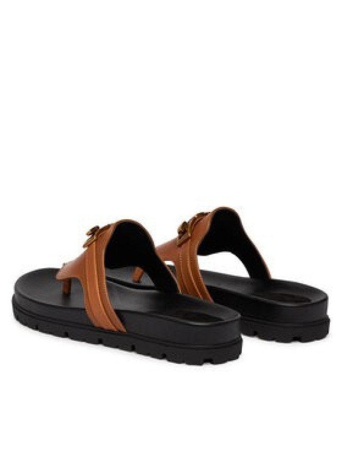 Guess Japonki FLJFRR LEA03 Brązowy jasny