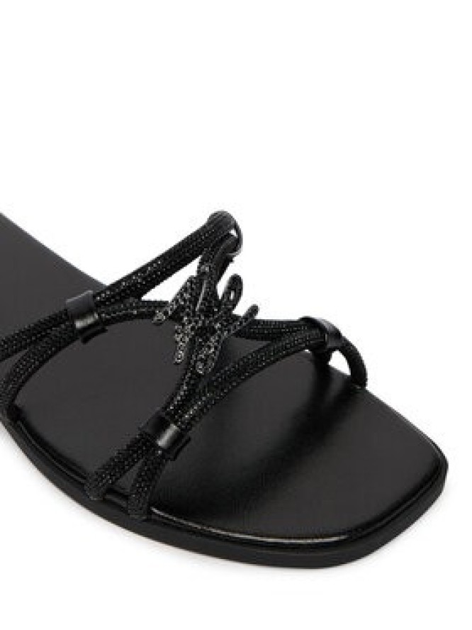 KARL LAGERFELD Klapki Olympia II KL87406 Czarny