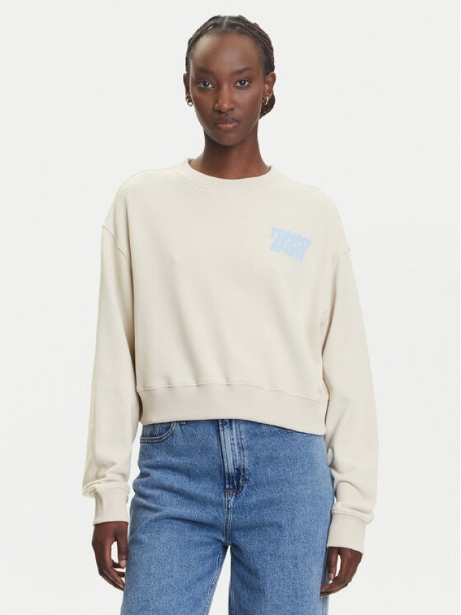 Tommy Jeans Bluza DW0DW21345 Beżowy Relaxed Fit